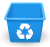 blue bin icon